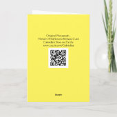 ウマインワイルドフラワーズ誕生日カード カード (裏面)