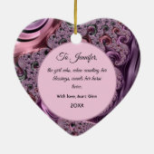 ウマウマ科のウクエストランペットフォトモダンカスタム セラミックオーナメント (裏面)