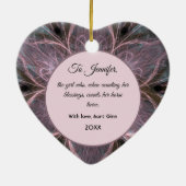 ウマウマ科のウクエストランペットフォトモダンカスタム セラミックオーナメント (裏面)