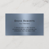 ウマウマ科のロゴスモダンダスティブルー 名刺 (裏面)