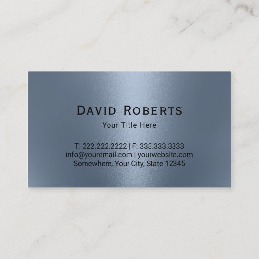 ウマウマ科のロゴスモダンダスティブルー 名刺 (裏面)