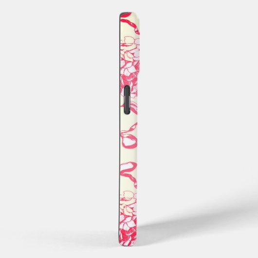 ウマエレガントアジサイ弓レッド白と名前 Case-Mate iPhoneケース (裏面 / 右)