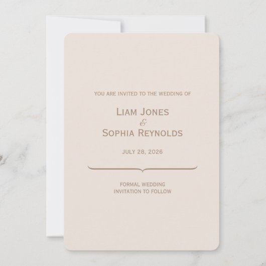 ウマエレガントウエディングは日付カードを保存 セーブザデート (裏面)