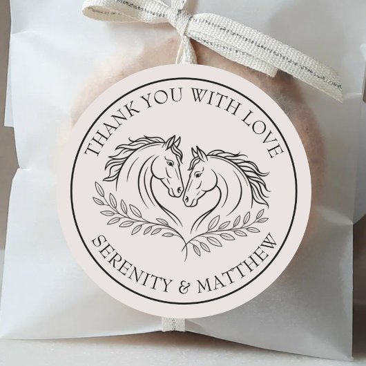 ウマエレガントス結婚の素朴国 ラウンドシール