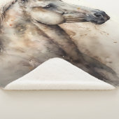 ウマエレガントポートレートウォーター色スタイル馬術団 シェルパブランケット (3/4)