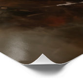 ウマエレガントモダンデコール水色 ポスター (コーナー)