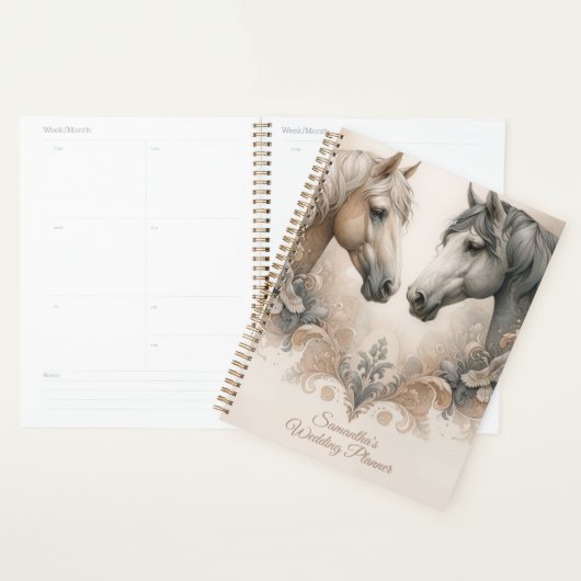 ウマエレガントーズパーソナライズされたウェディングプランナー プランナー手帳 (ディスプレー)