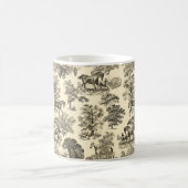 ウマエレガントーズ素朴ツリーベージュタントワール コーヒーマグカップ (中央)
