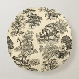 ウマエレガントーズ素朴ツリーベージュタントワール ラウンドクッション