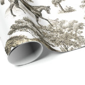 ウマエレガントーズ素朴ベージュトワール ラッピングペーパー (ロールコーナー)