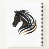 ウマエレガントーデザイン付きジャーナル ノートブック (裏面)