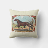 ウマオンホイールヴィンテージ競走馬 クッション (裏面)