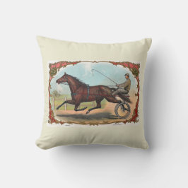 ウマオンホイールヴィンテージ競走馬 クッション