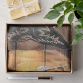 ウマカウボーイブーツバ素朴ーンボード 薄葉紙 (ギフト)