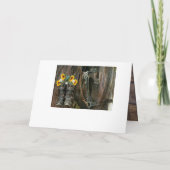 ウマカウボーイブーツヒマワリバ素朴ーンボード 招待状 (裏面)