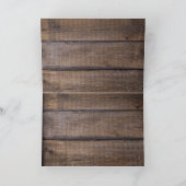 ウマカウボーイブーツヒマワリバ素朴ーンボード 招待状 (内部)