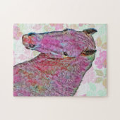 ウマカラフルアートパターンパズル ジグソーパズル (横)