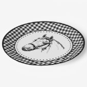 ウマギンガム ペーパープレート (アングル)