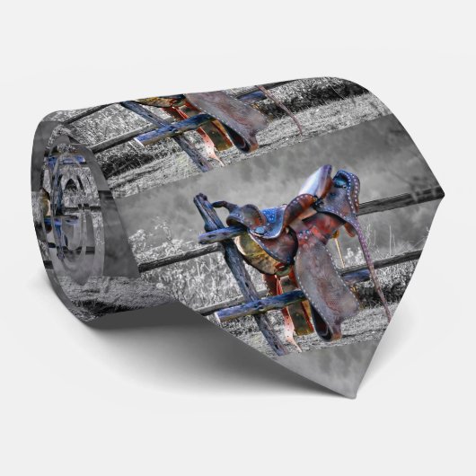 ウマサドルオンコラルフェンスウェスタン ネクタイ (ロール)