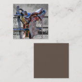 ウマサドルオンコラルフェンスウェスタン ノートカード (正面/裏面)