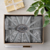 ウマサドル式囲い柵ウェスタンワゴンホイール  薄葉紙 (ギフト)