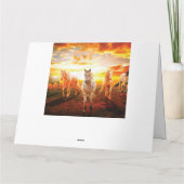 ウマズアットサンセット装飾用クッション カード (裏面)