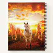 ウマズアットサンセット装飾用クッション ノートブック (裏面)