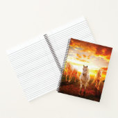 ウマズアットサンセット装飾用クッション ノートブック (内部)