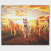 ウマズアットサンセット装飾用クッション ラッピングペーパー (フラット)