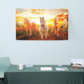 ウマズアットサンセット装飾用クッション 横断幕 (トレードショー)