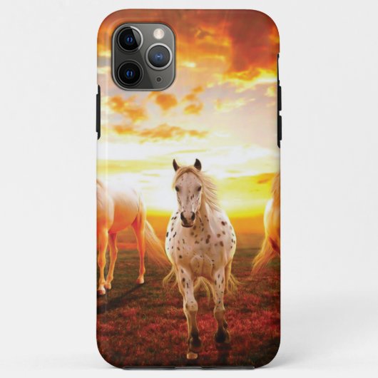 ウマズアットサンセット装飾用クッション Case-Mate iPhoneケース (裏面)