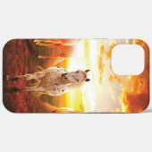 ウマズアットサンセット装飾用クッション Case-Mate iPhoneケース (裏面 (横))