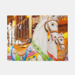 ウマズカールーセルカラーグリーンヴィンテージドアマット ドアマット