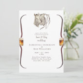 ウマズヌッツリングビール&バーベキュー結婚式招待状 招待状 (スタンド正面)