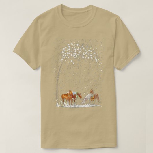 ウマズリーウィンターフォレスト雪 Tシャツ (デザイン正面)