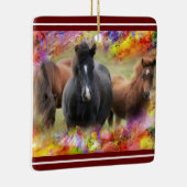 ウマセラカラフルミックオーナメント セラミックオーナメント (右)