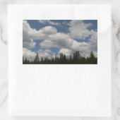 ウマティラオレゴン山水景観 長方形シール (バッグ)