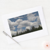 ウマティラオレゴン山水景観 長方形シール (封筒)