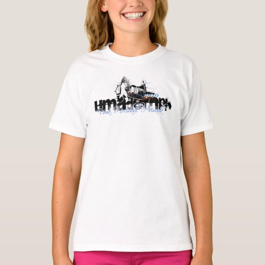 ウマデルンフTシャツの女の子 Tシャツ (正面)