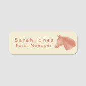 ウマトレーナーファームマネージャー 名札 (正面)