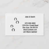 ウマドンキーファリアビジネスカード 名刺 (裏面)