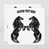 ウマパーソナライズされたカード付きカスタム文字 (正面/裏面)