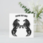 ウマパーソナライズされたカード付きカスタム文字 (スタンド正面)