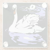 ウマビクトリアンウズラ ガラスコースター (裏面)