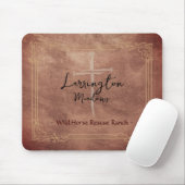 ウマランチビジネスカスタマイズ可能クロスロゴ マウスパッド (マウス)