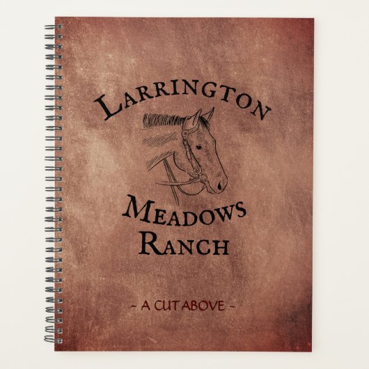 ウマランチビジネスロパーソナライズされたゴ プランナー手帳 (正面)