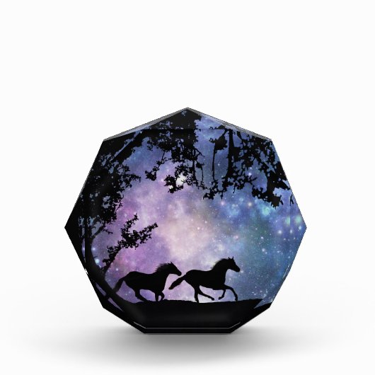 ウマランニングーズの月光の芸術素晴らしの フォトブロック (正面)