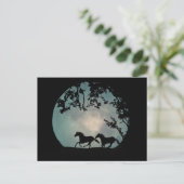 ウマランニングーズ満月はがき ポストカード (スタンド正面)