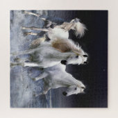 ウマランニングーズ装飾用クッション ジグソーパズル (横)