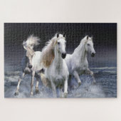 ウマランニングーズ装飾用クッション ジグソーパズル (横)